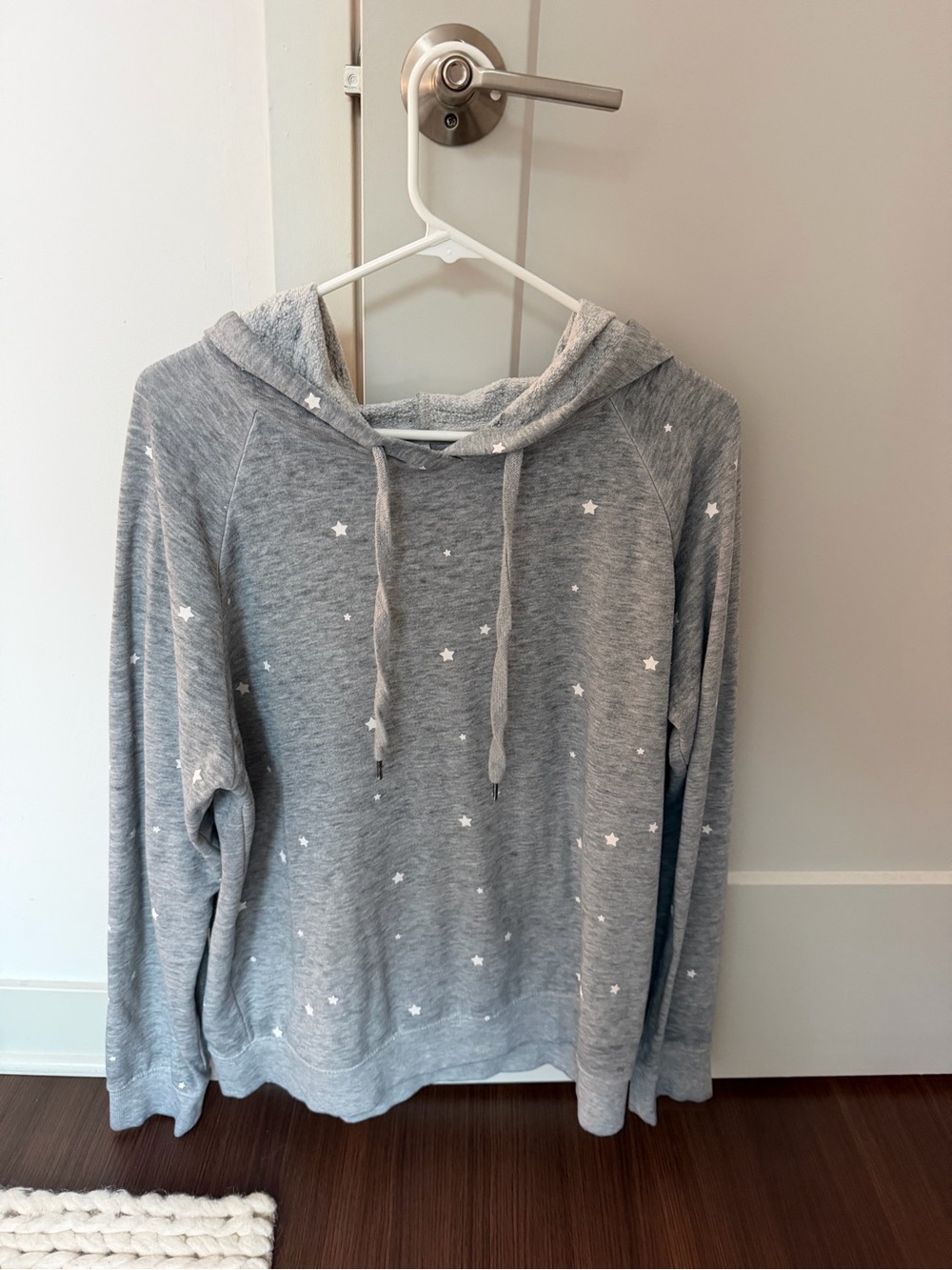 Z Supply Light Gray Star Hoodie